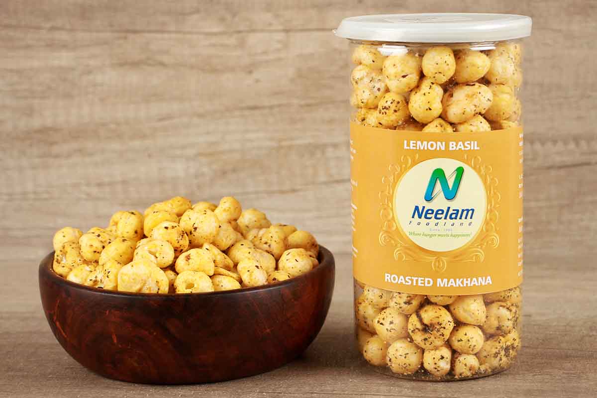 Roasted Makhana Lemon Basil 80 Gm