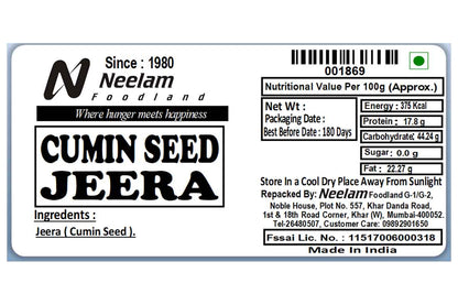 Whole Cumin Seed/Jeera 500 Gm