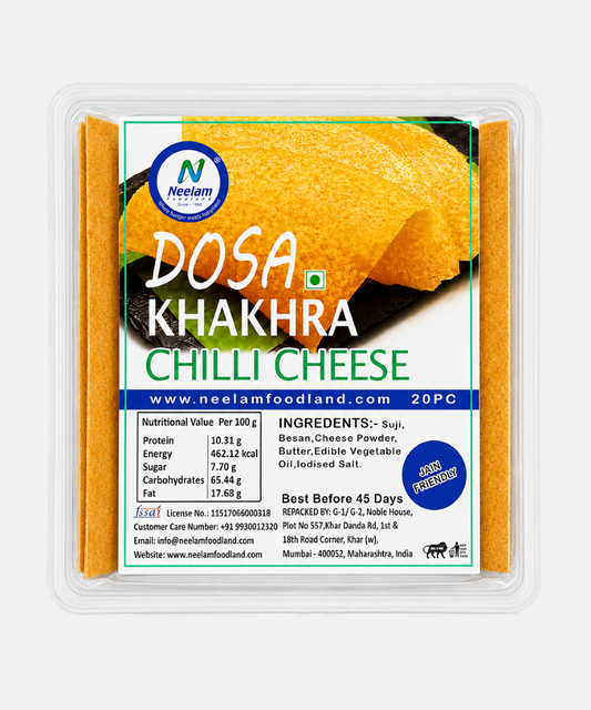 Dosa Khakhra Chilly Cheese 20 Pieces