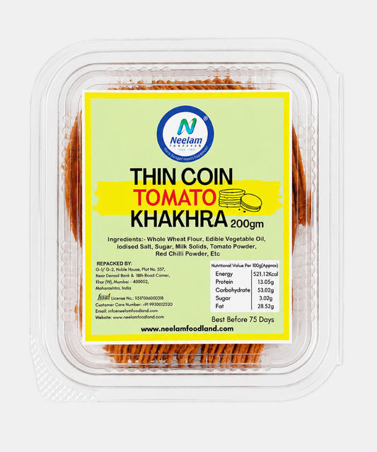 Thin Coin Tomato Khakhra 200 Gm