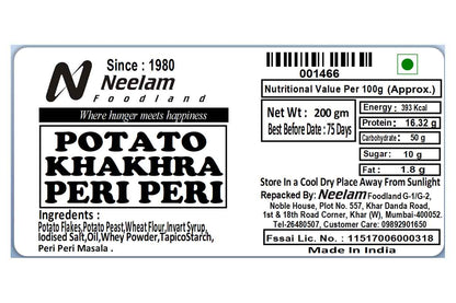 Potato Khakhra Peri Peri 200 Gm