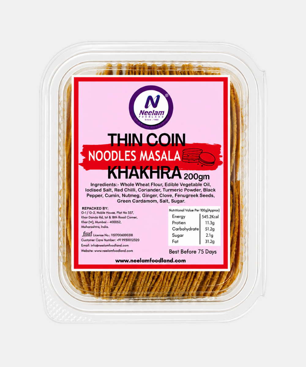 Thin Coin Noodles Khakhra 200 Gm