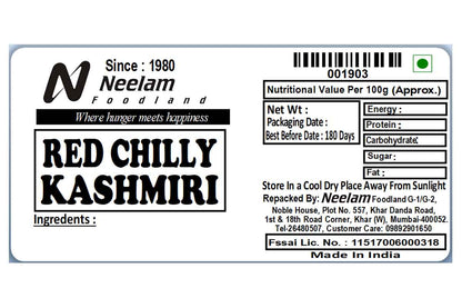 Whole Red Chilly Kashmiri Mirch 100 Gm