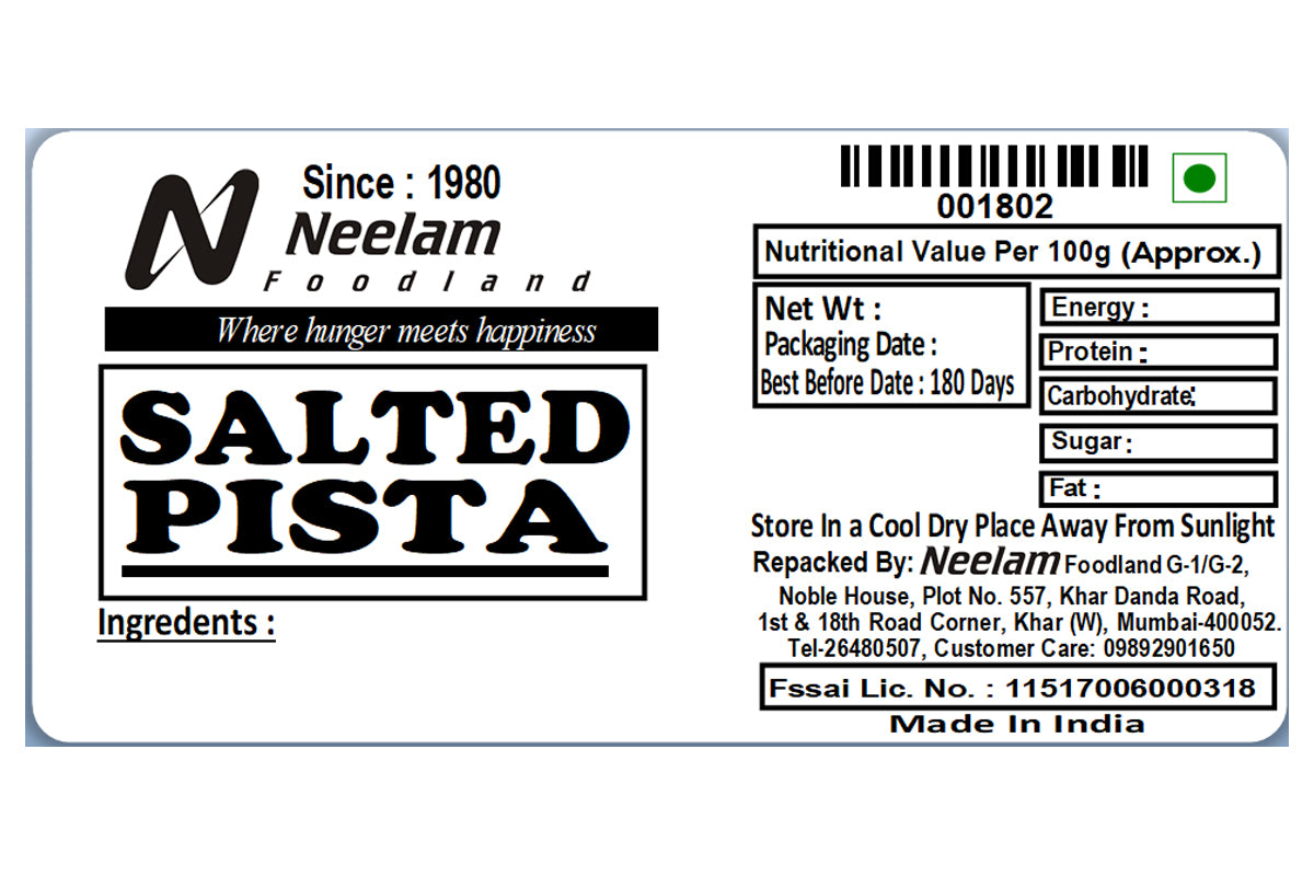 Pista  Salted 250 Gm