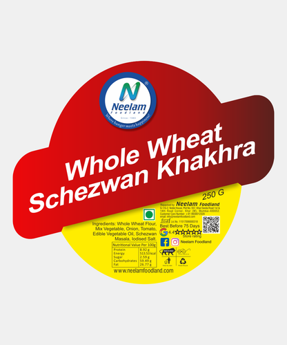 Whole Wheat Schezwan Khakhra 250 Gm
