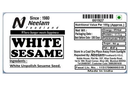 White Sesame Seeds 100 Gm