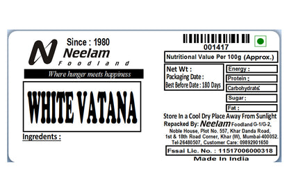 White Peas/Safed Vatana 500 Gm