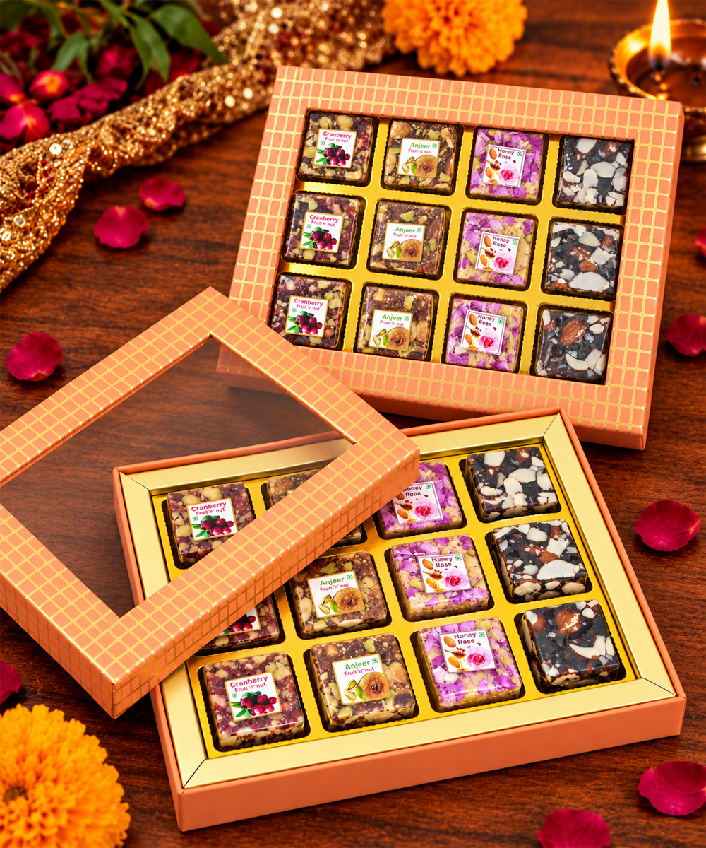 Swarn Vaibhav Diwali Sweet Treasure Box 12 Pieces 250 Gm