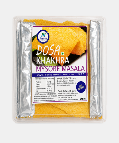Dosa Khakhra Mysore Masala 20 Pieces