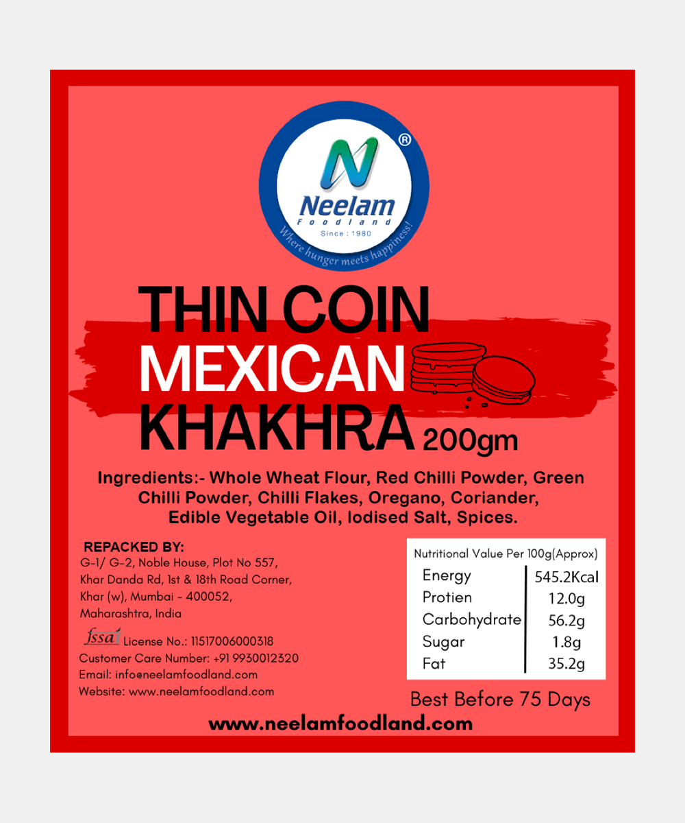 Thin Coin Mexican Khakhra 200 Gm