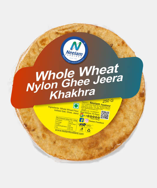 Whole Wheat Nylon Ghee Jeera Khakhra 250 Gm