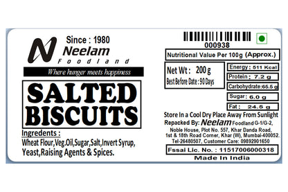 Salted Biscuits 200 Gm