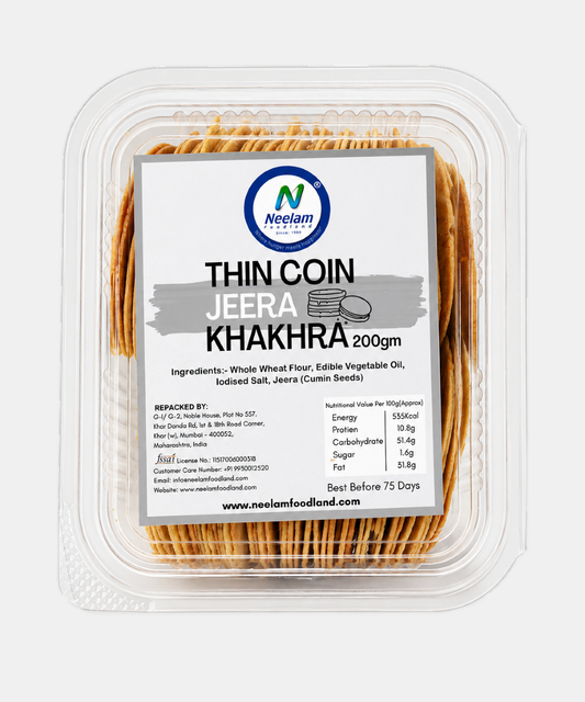 Thin Coin Jeera Khakhra 200 Gm