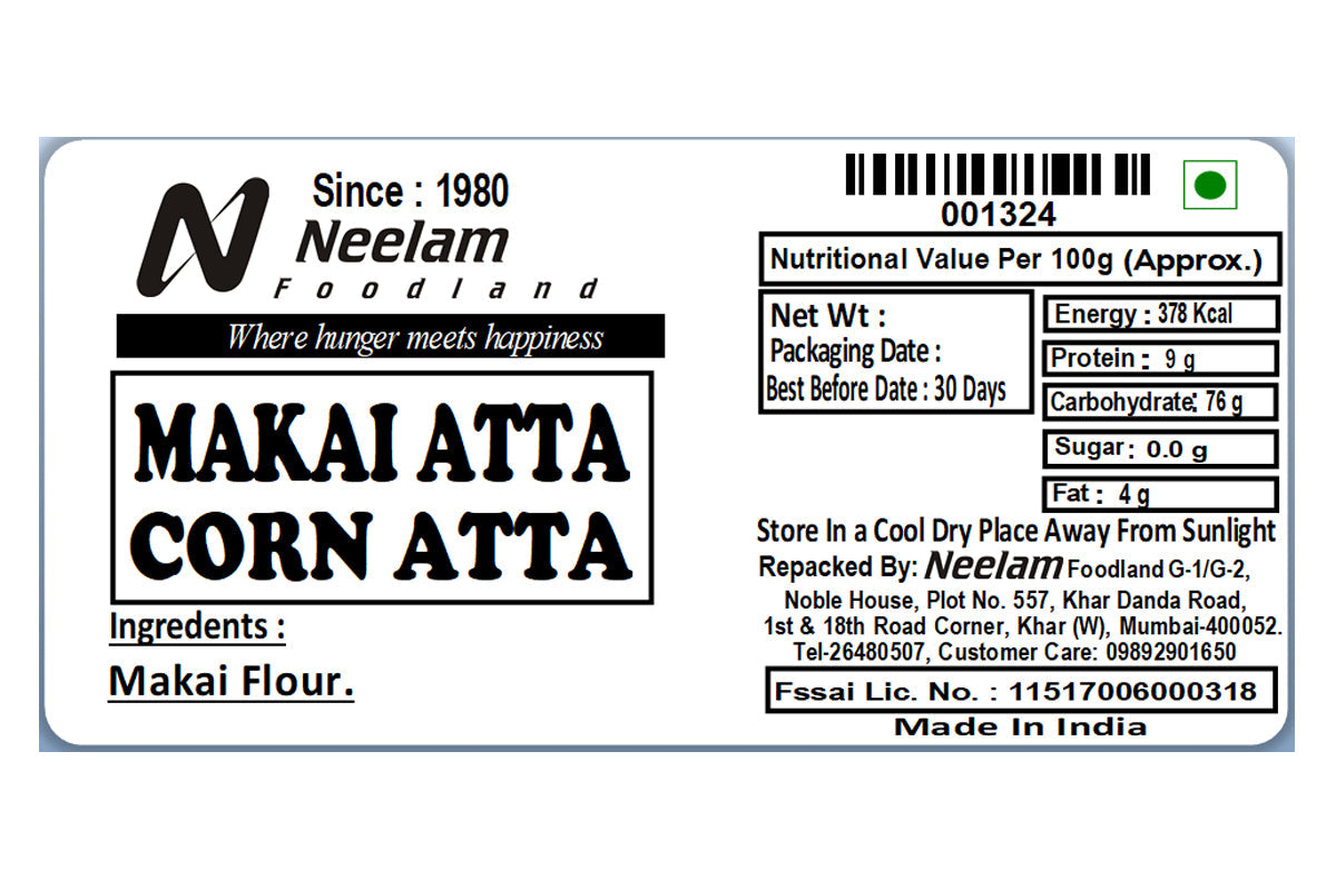 CORN FLOUR/MAKAI ATTA 500 GM