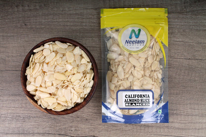 NATURAL & BLANTURAL SLICED CALIFORNIA ALMONDS