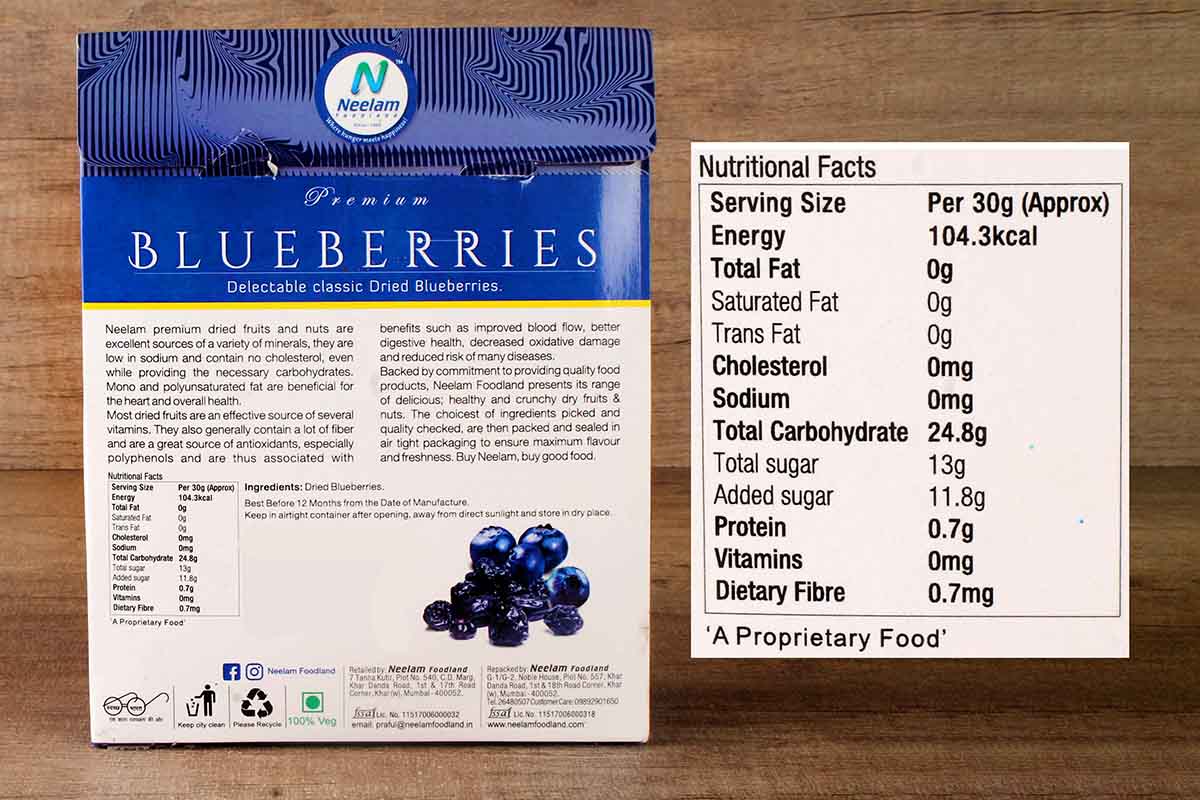 PREMIUM BLUEBERRY 250 GM