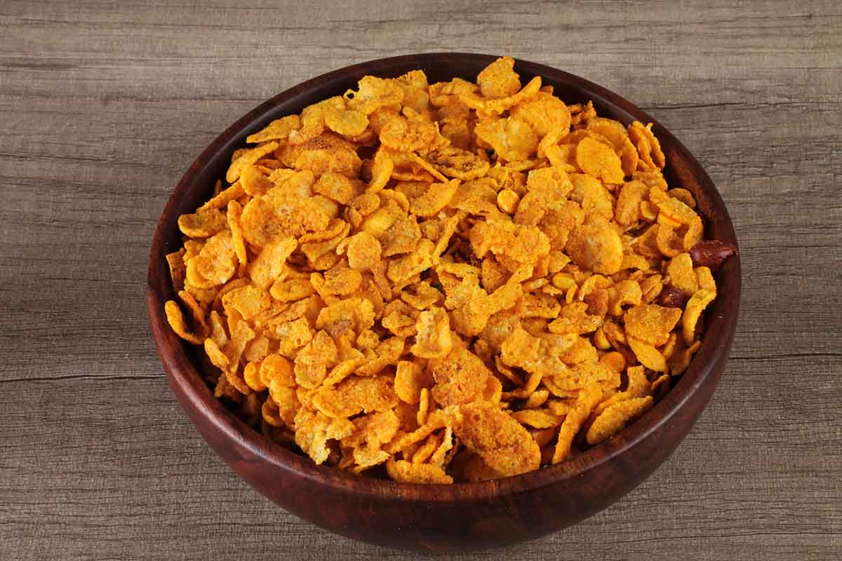 LESS OIL CORN FLAKES CHIVDA 200 GM