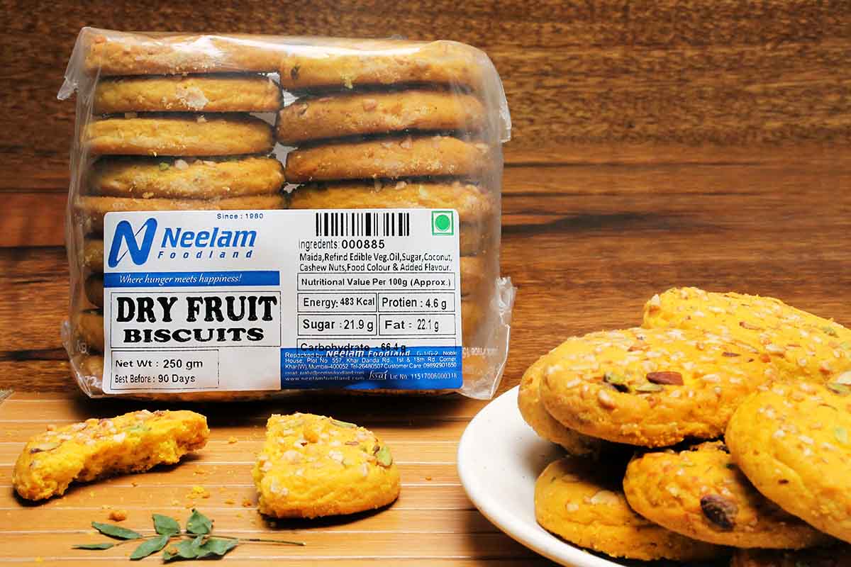 DRY FRUIT BISCUITS 250 GM