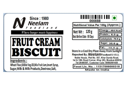 FRUIT CREAM BISCUIT 120 GM