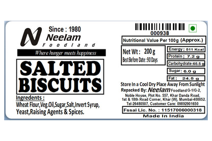 SALTED BISCUITS 200 GM