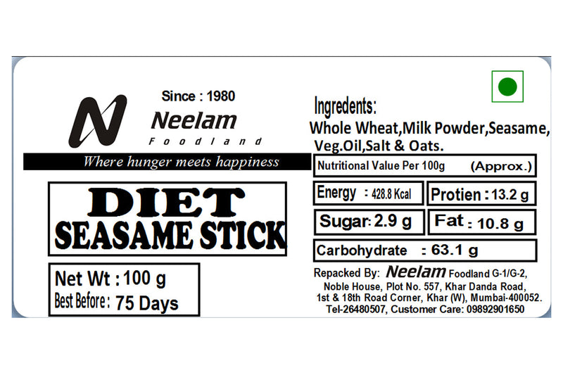 DIET SESAME STICK 100 GM