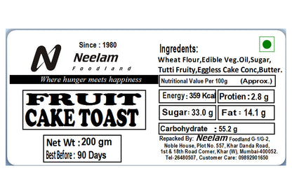 FRUIT CAKE TOAST 200 GM