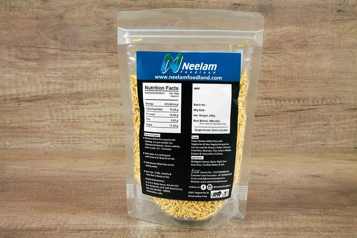 MULTIGRAIN MILLET RICE NOODLES 250 GM