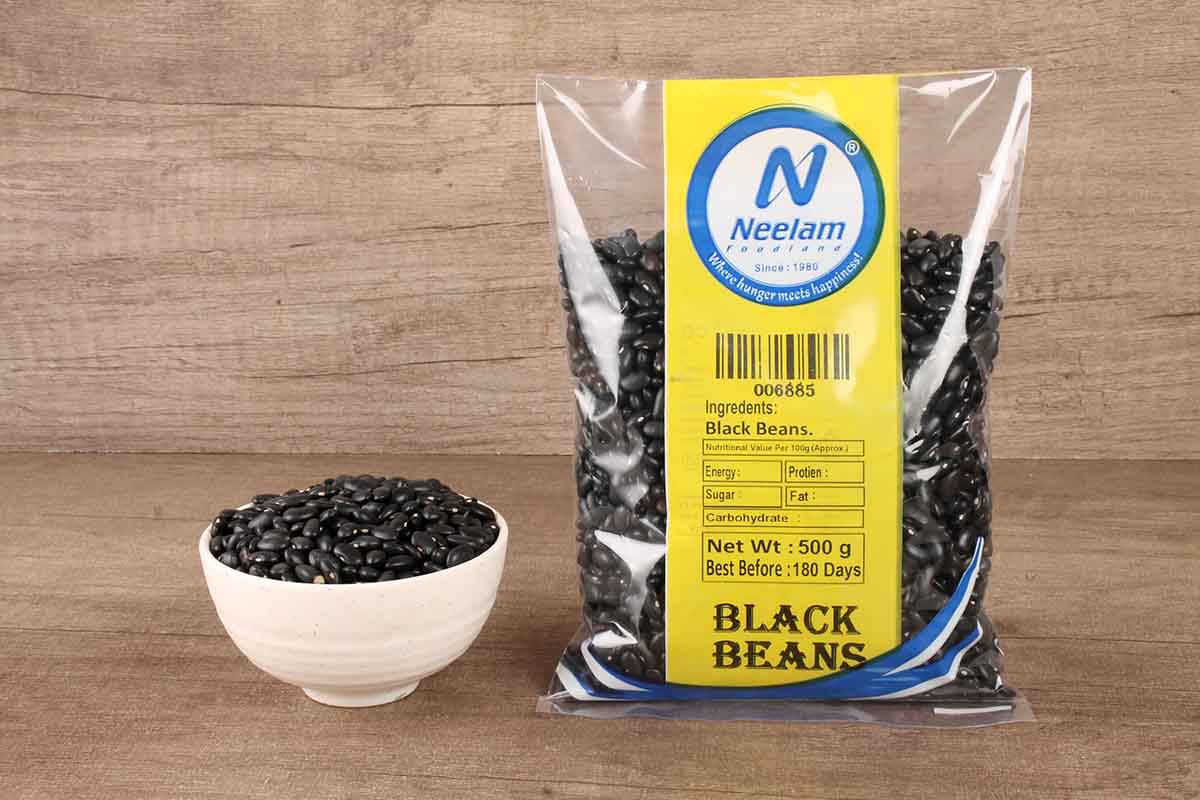 BLACK TURTLE BEANS/BLACK BEANS 500 GM