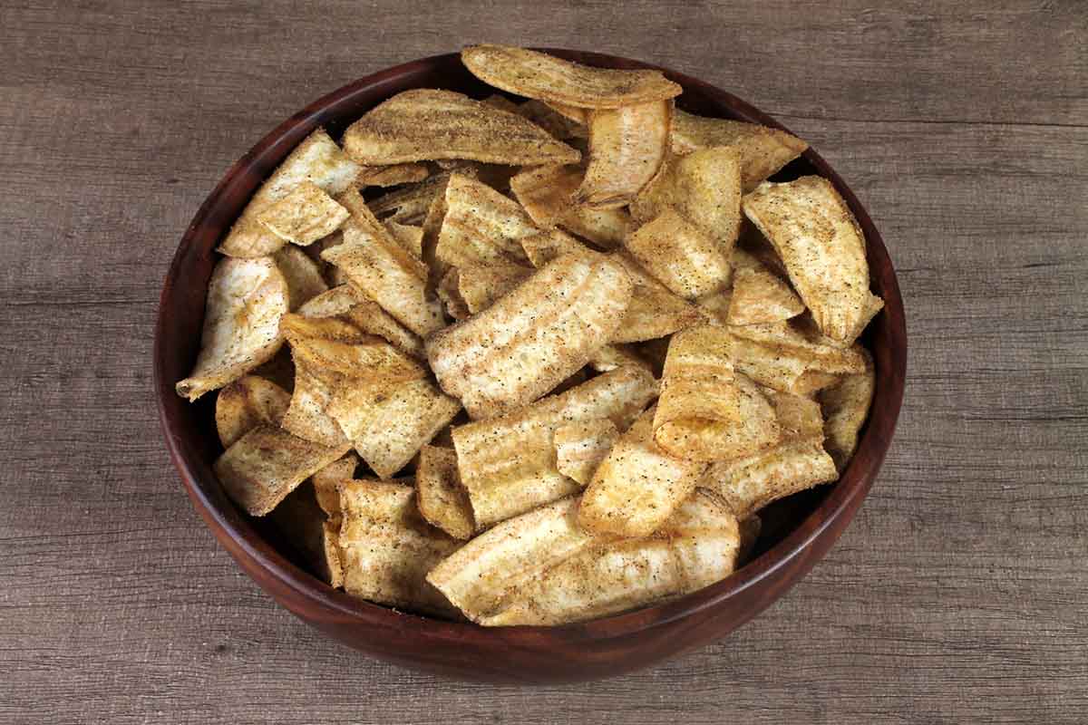 SALT FREE BANANA CHIPS BLACK PEPPER 200 GM