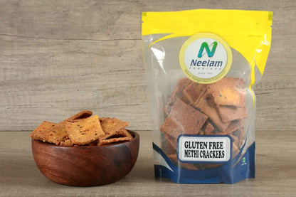 ROASTED METHI CRACKER GLUTEN FREE 200 GM