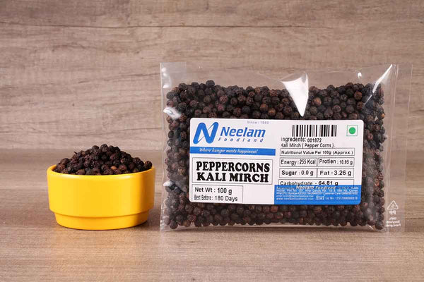 WHOLE BLACK PEPPER/KALIMIRI 100 GM