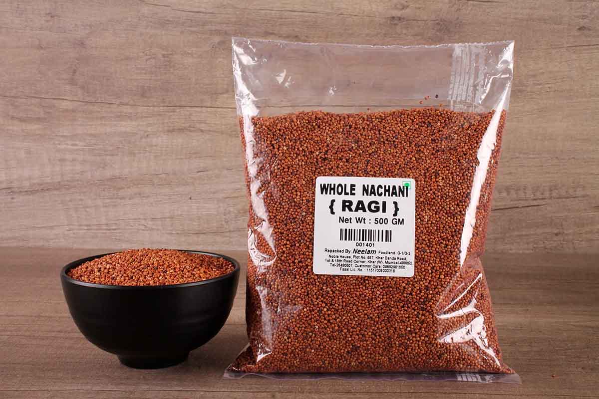 WHOLE NACHANI/RAGI/FINGER MILLETS 500 GM