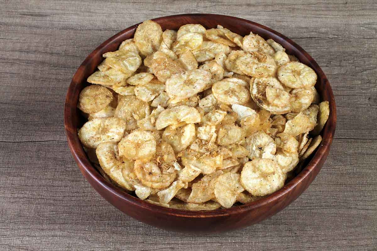 EXTRA THIN BANANA CHIPS CHUNKY CHAT 200 GM